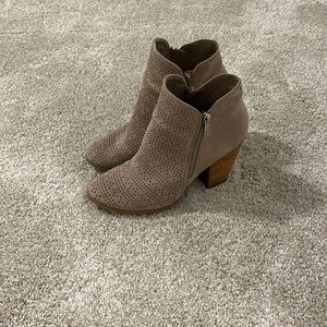 Brown Ankle Booties Size 7.5